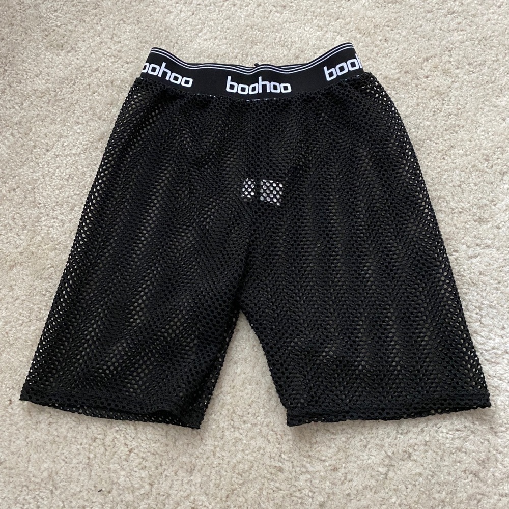 Fishnet Biker Shorts